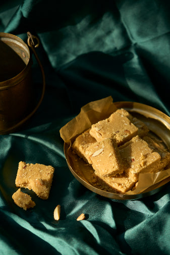 Wheat Mari Puri + Khaman + Sukhadi