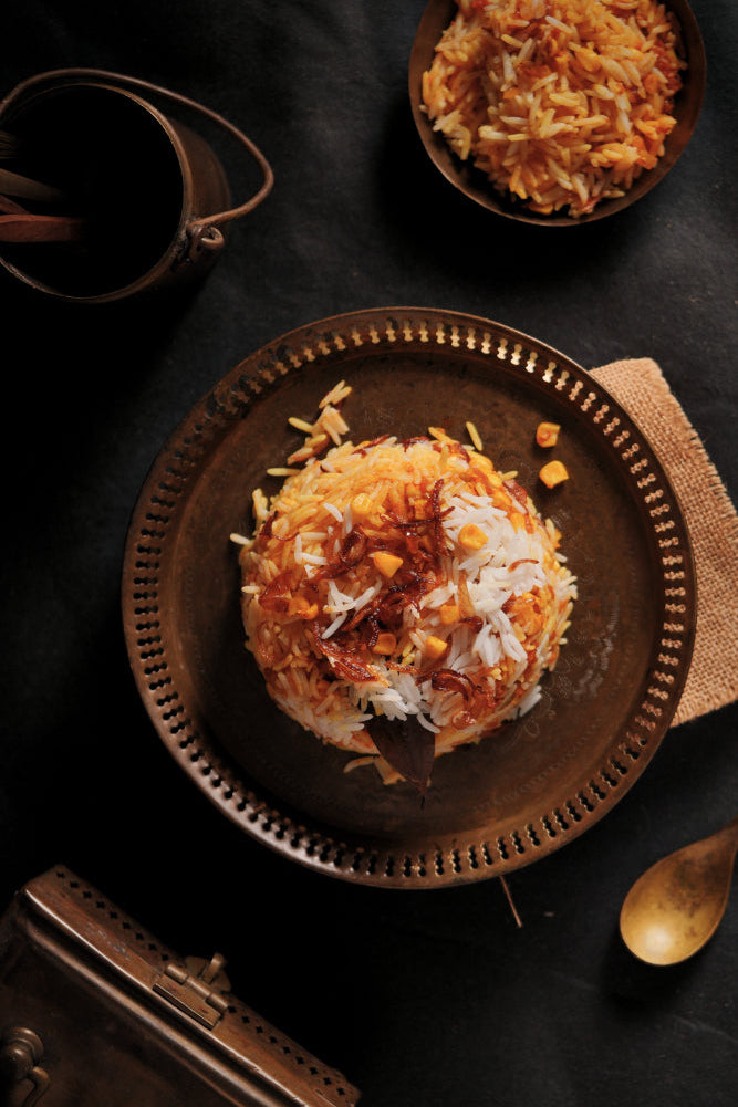 Corn biryani