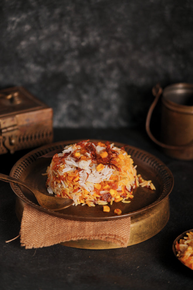 Corn biryani