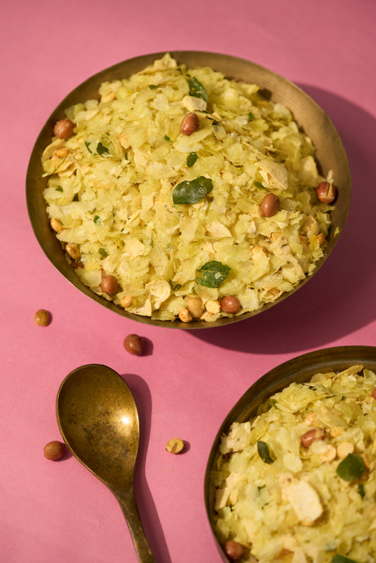 Poha Chevda +  Poli Puran + Chakri