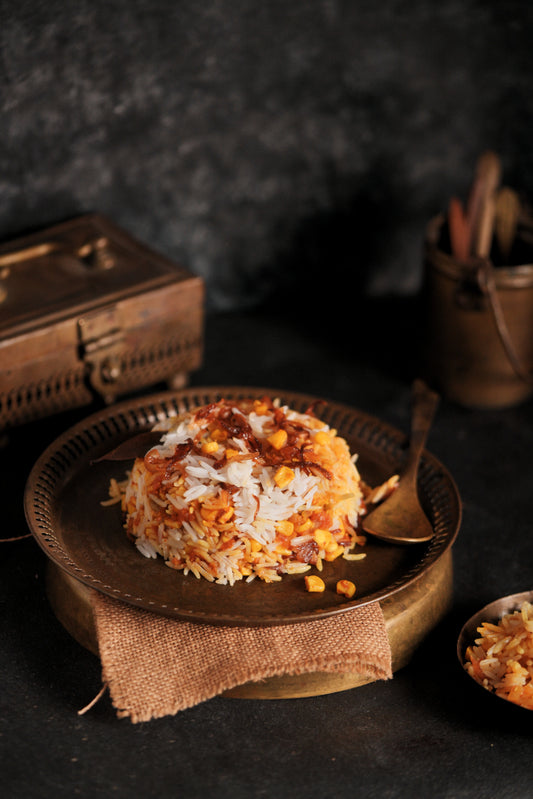 Corn biryani
